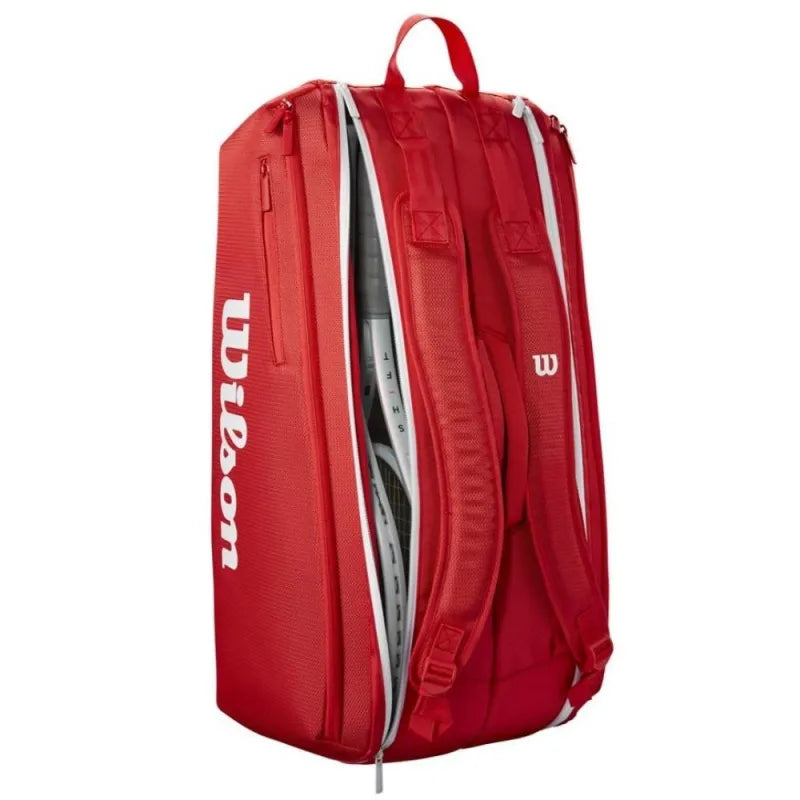RAQUETERO SUPER TOUR WILSON  9PK ROJ